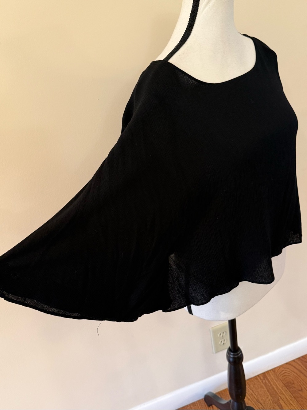 NYMPHE Black Women's Tank Top - Classic Crew Neck size Small - Picture 6 of 7